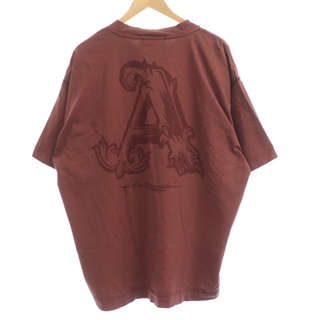 デンハム(DENHAM)のデンハム オーバーサイズ バックプリント Tシャツ カットソー 半袖 赤(Tシャツ/カットソー(半袖/袖なし))