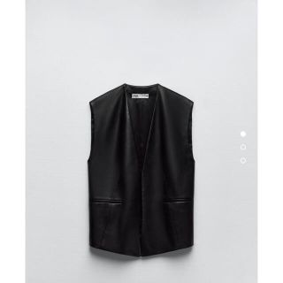 ザラ(ZARA)のZARAレザーベスト(ベスト)