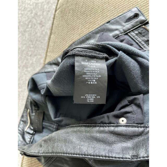 SAINT LAURENT PARIS D02 フェイクレザー スキニー | csfoundations.com