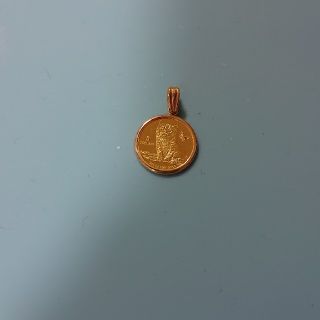 ツバル 1/25 純金コイン 枠k18 キャットコイン(ネックレス)
