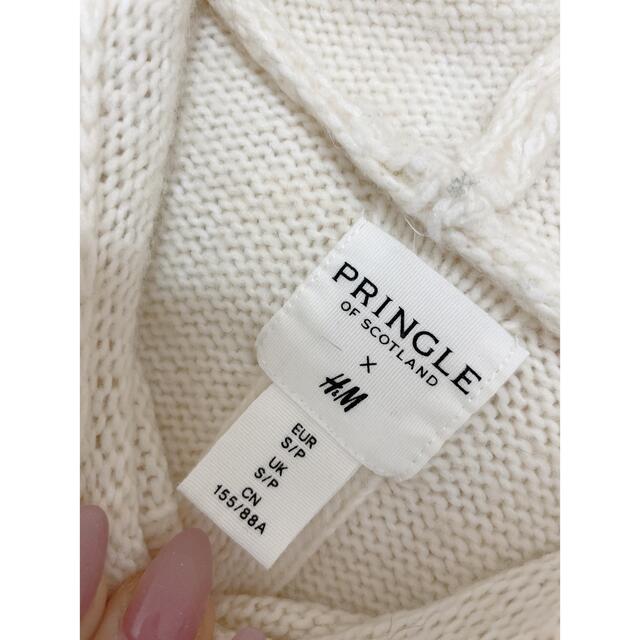 H&M(エイチアンドエム)のニット セーター　H&M PRINGLE  コラボ パーカニット レディースのトップス(ニット/セーター)の商品写真