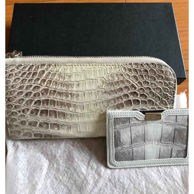 訳ありセール 格安) 新品 ヒマラヤクロコダイル L型 長財布 長財布