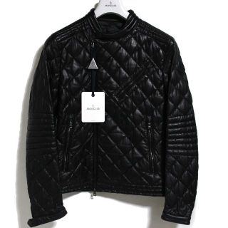 MONCLER - 新品 モンクレール ラムレザー ライダース ジャケット ...