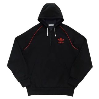 アディダス(adidas)の希少80's adidasアディダスジャージ素材パーカーXLサイズRUN DMC(パーカー)