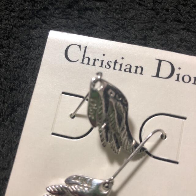 【美品】ディオール　DIOR　レディース　ピアス　フック　ドロップ　羽 Christian Dior - Christian Dior 羽ピアスの通販 by ユウス's