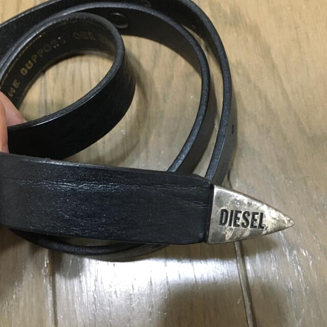 DIESEL(ディーゼル)のディーゼル　レザーベルト レディースのファッション小物(ベルト)の商品写真