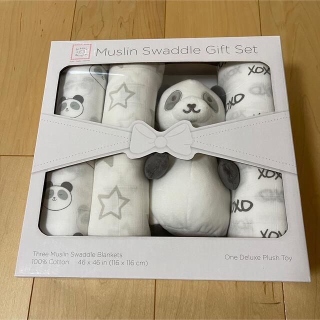 コストコ(コストコ)のmuslin swaddle gift setパンダpanda出産ギフトおくるみ キッズ/ベビー/マタニティのこども用ファッション小物(おくるみ/ブランケット)の商品写真