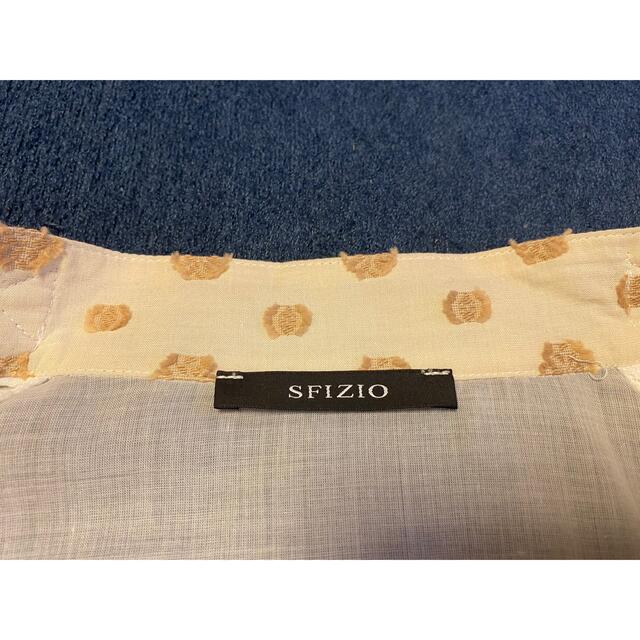 SFIZIO(スフィツィオ)オーガンジーロングシャツ　USA6  M レディースのトップス(シャツ/ブラウス(長袖/七分))の商品写真