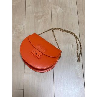 フルラ(Furla)のフルラ メトロポリス ミニクロスボディ ラウンド ショルダーバッグ オレンジ(ショルダーバッグ)