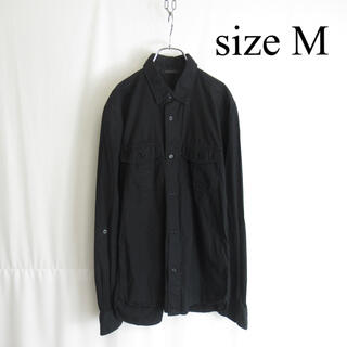 アンユーズド(UNUSED)のUNUSED 長袖 ブラック シャツ M相当 黒 アンユーズド モード(シャツ)