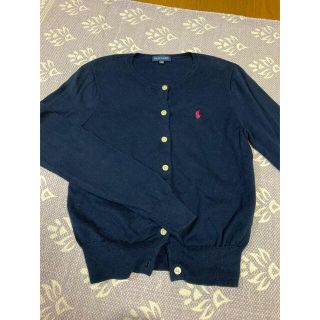 ポロラルフローレン(POLO RALPH LAUREN)のラルフローレン  ネイビーカーディガン　150(カーディガン)