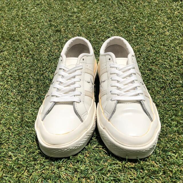 美品23.5 converseコンバース スター\u0026バーズ VTGレザーH308