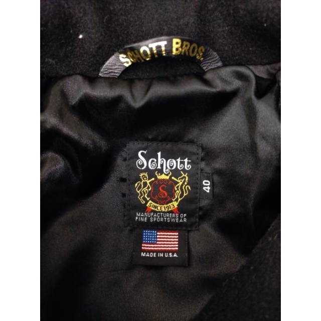schott(ショット)のSchott(ショット) 716 WOOL CPO JKT メンズ アウター メンズのジャケット/アウター(ブルゾン)の商品写真