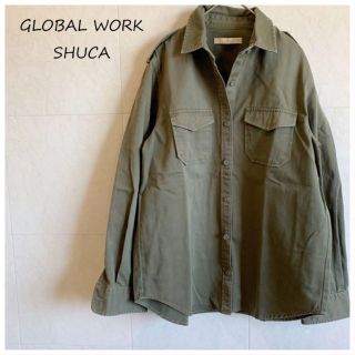 シュカグローバルワーク(shuca GLOBALWORK)のGLOBAL WORK SHUCA カーキシャツ しっかり生地(シャツ/ブラウス(長袖/七分))