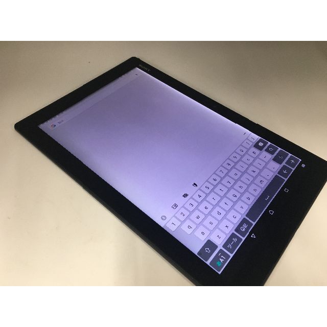 R742 SIMフリーXperia Z4 Tablet SOT31黒訳あり傷が目立ち使用感有り