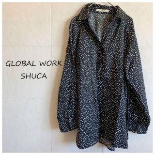 シュカグローバルワーク(shuca GLOBALWORK)のGLOBAL WORK SHUCA 水玉 シャツ チュニック(チュニック)