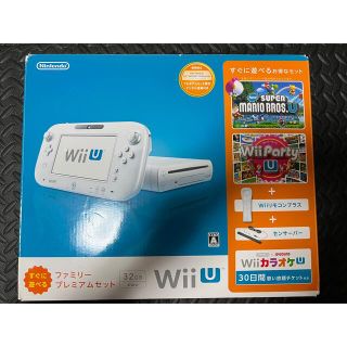 ウィーユー(Wii U)の Wii U WII U ファミリープレミアムセットSHIRO＋付属多数(家庭用ゲーム機本体)