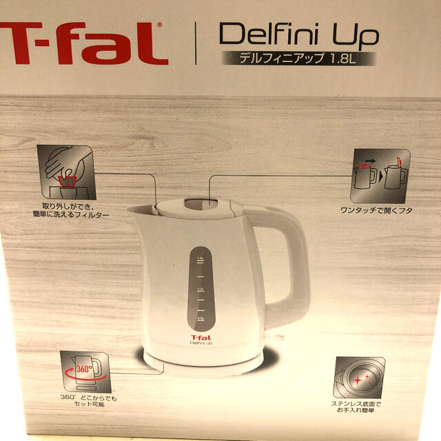 T-fal(ティファール)のT-fal ティファール KO1738JP 電気ケトル 1.8L スマホ/家電/カメラの生活家電(電気ケトル)の商品写真