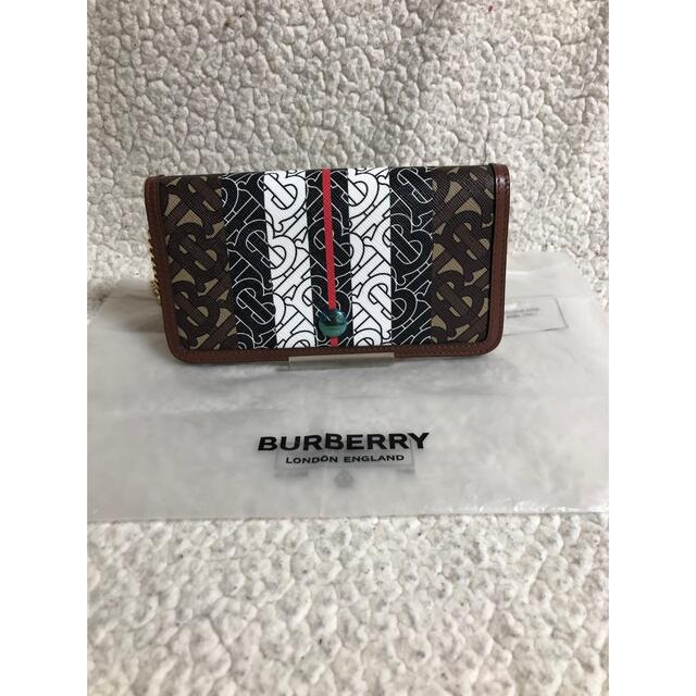 BURBERRY - バーバリー　モノグラム ストライプウォレット