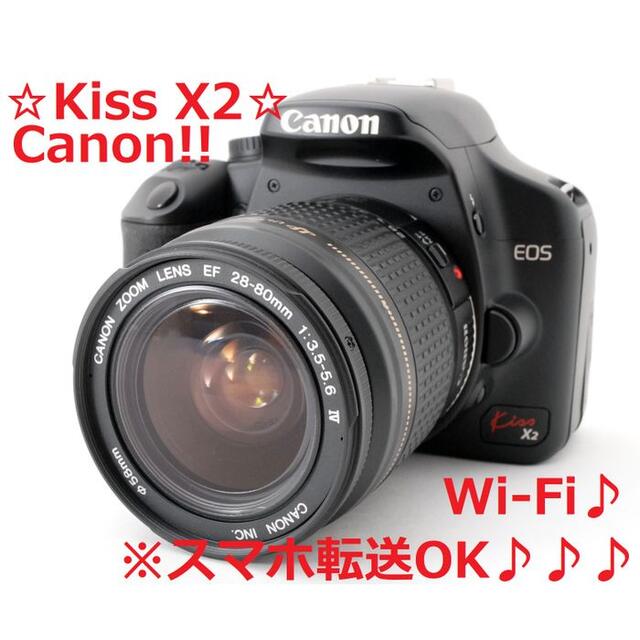 #3835美品♪☆Wi-Fi＆ショット数213回!!☆Canon Kiss X2