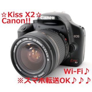 キヤノン(Canon)の#3835美品♪☆Wi-Fi＆ショット数213回!!☆Canon Kiss X2(デジタル一眼)