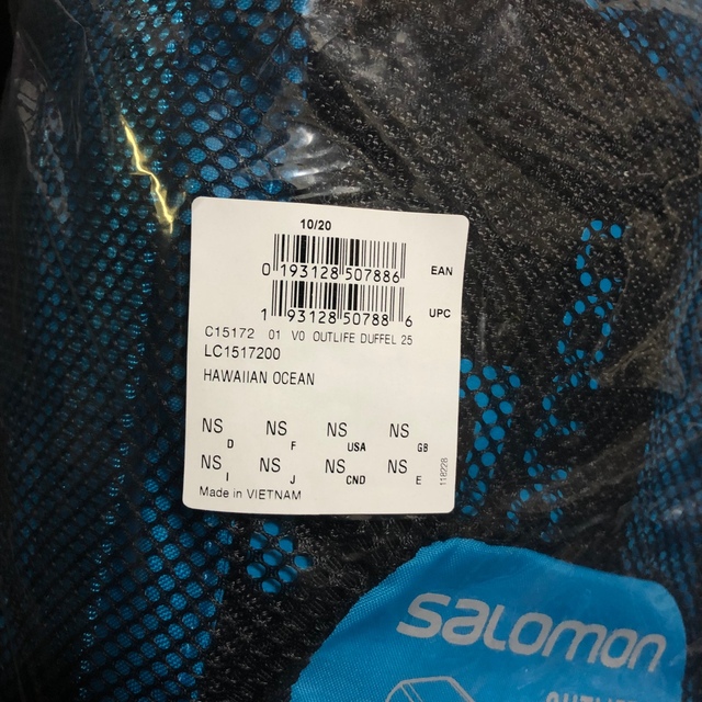 SALOMON(サロモン)のSALOMON サロモン ダッフルバッグ アウトライフダッフル25 ブルー 新品 メンズのバッグ(バッグパック/リュック)の商品写真