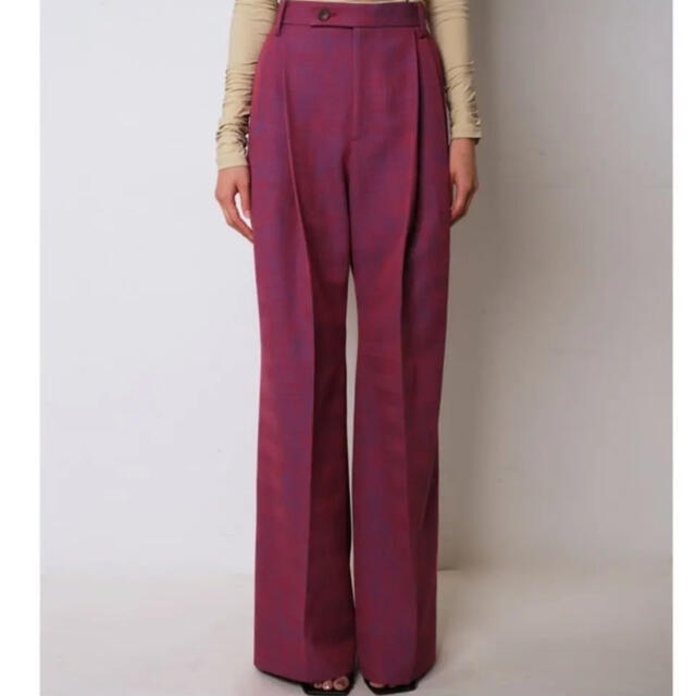 IRENE アイレネ Mix Color Fabric Trousers ピンク