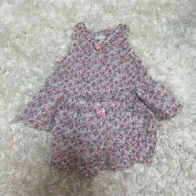 BeBe(ベベ)のチュニックブルマセット キッズ/ベビー/マタニティのベビー服(~85cm)(タンクトップ/キャミソール)の商品写真