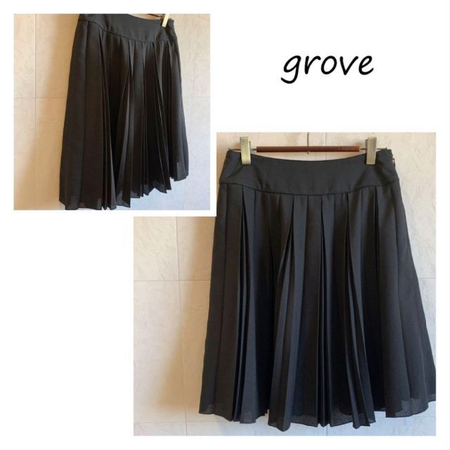 grove(グローブ)のgrove ミニプリーツスカート ワールド レディースのスカート(ミニスカート)の商品写真