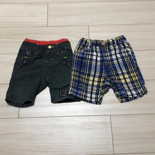 エフオーキッズ(F.O.KIDS)のハーフパンツ 男の子 80 チェック　半ズボン(パンツ)