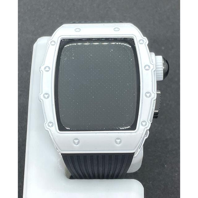 Apple Watch ケース RM 45mm モディファイカバー 白/黒 新品 メンズの時計(ラバーベルト)の商品写真