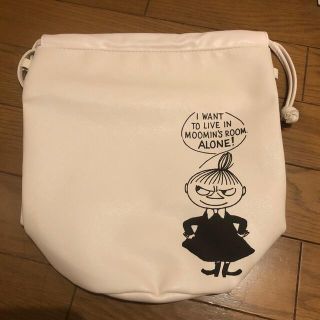 ムーミン(MOOMIN)のリトルミィのレザー調巾着バッグ(ポーチ)