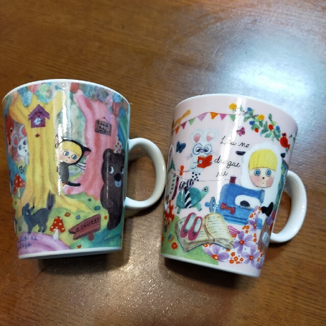 海外花系 ecoute 陶器のマグカップセット - 通販 - www.bhaktiluhur.org