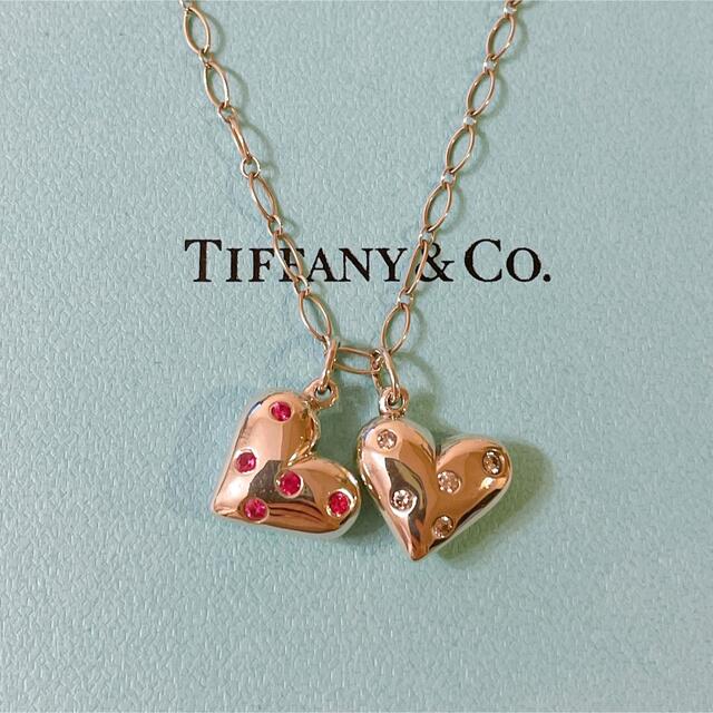 Ty & Co. - 美品 ティファニー Ty ドッツハートネックレス