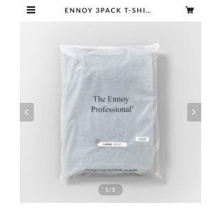 ワンエルディーケーセレクト(1LDK SELECT)のennoy pack T-shirts gray(Tシャツ/カットソー(半袖/袖なし))