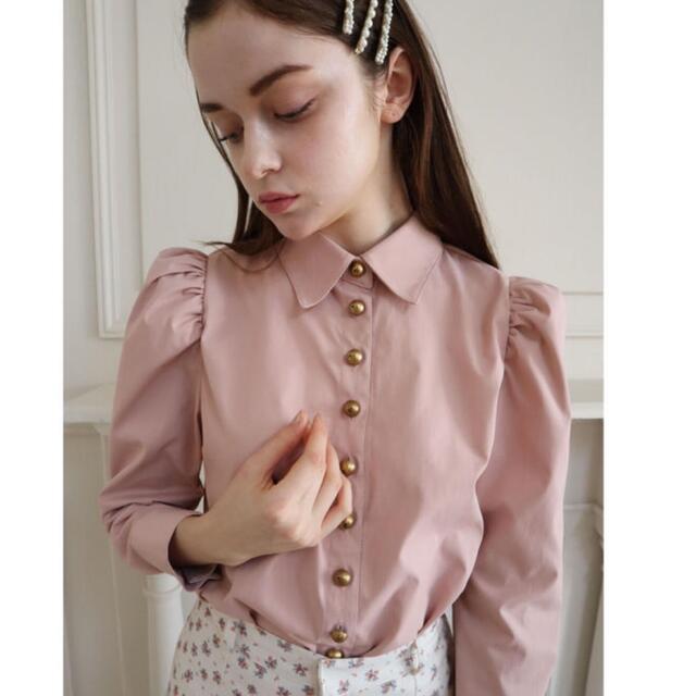 エピヌ　é button blouse pink