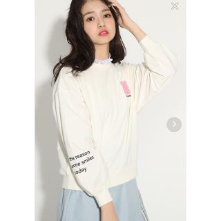 ピンクラテ(PINK-latte)の165cm  ピンクラテ　襟フリルグミベアトップス　新品　上代2860(Tシャツ/カットソー)