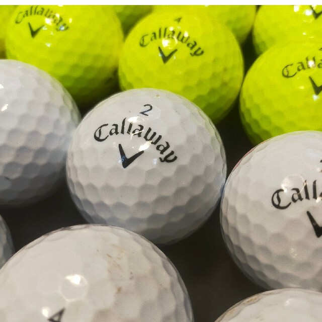 Callaway(キャロウェイ)の【B級】'20 ウォーバード 24球 キャロウェイ (白,黄) ロストボール スポーツ/アウトドアのゴルフ(その他)の商品写真