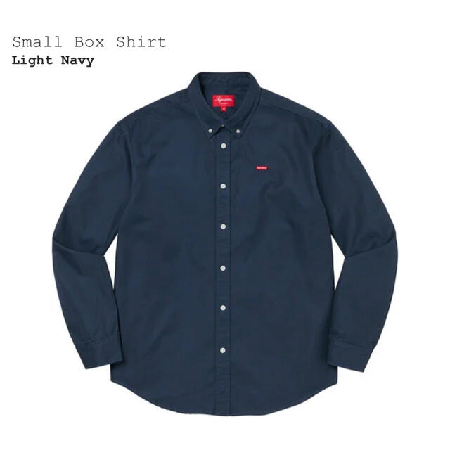 supreme small box shirt ネイビーXL