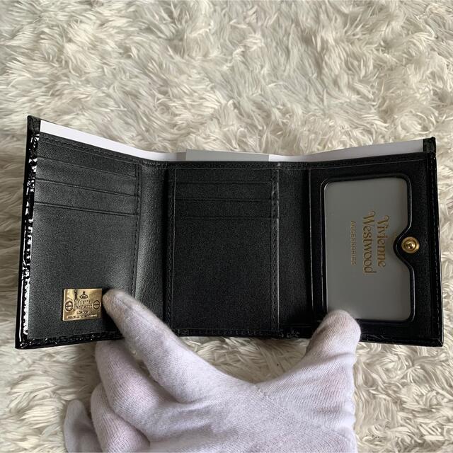 新品】ヴィヴィアンウエストウッド がま口 三つ折り財布 新品】ヴィヴィアンウエストウッド がま口 三つ折り財布