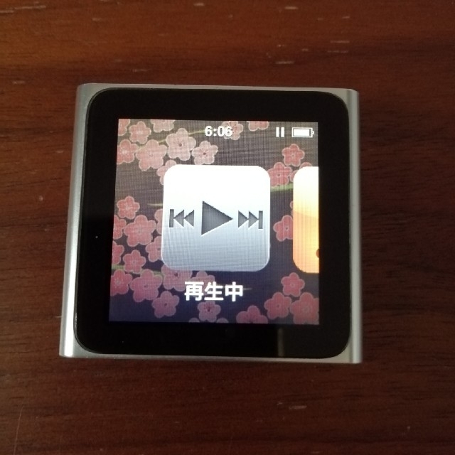 iPod nano 第6世代 8GB シルバー ジャンク MC525LL - ポータブルプレーヤー