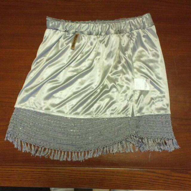 スパンコール付きスカート レディースのスカート(ミニスカート)の商品写真