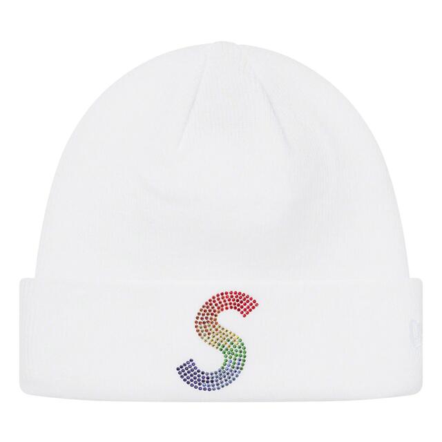 Supreme New Era Swarovski S Logo Beanie帽子