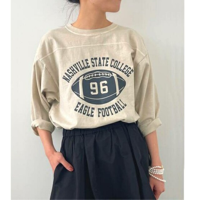 L'Appartement DEUXIEME CLASSE(アパルトモンドゥーズィエムクラス)のグッドロックスピード GOOD ROCK SPEED Football T-sh レディースのトップス(Tシャツ(長袖/七分))の商品写真