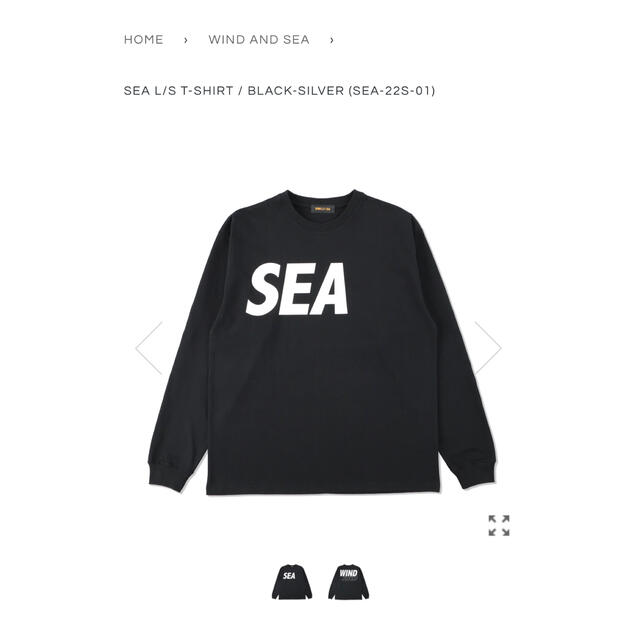 wind&sea  SEA T-SHIRT / BLACK