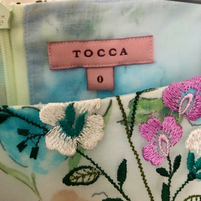 TOCCA(トッカ)の★最終価格★ SPRAY MUM ドレス　水色　0サイズ レディースのワンピース(ひざ丈ワンピース)の商品写真