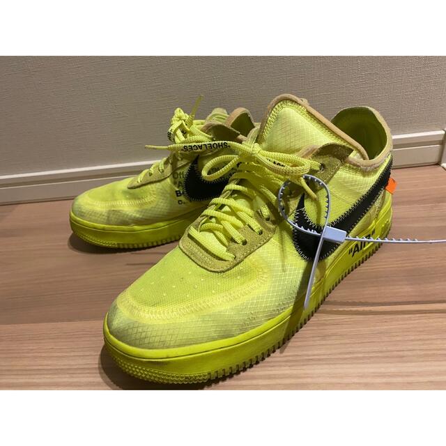 OFF-WHITE - off-white nike エアフォース1 ボルト オフホワイト