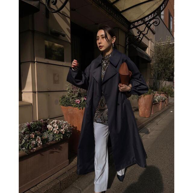 トレンチコ Ameri - Ameri TURKEY ORGANIC FLARE TRENCH COATの通販 by