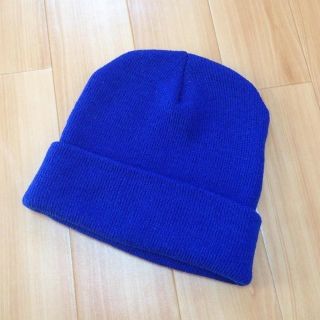 ヴァンス(VENCE)の今秋購入★ブルーニット帽(ニット帽/ビーニー)