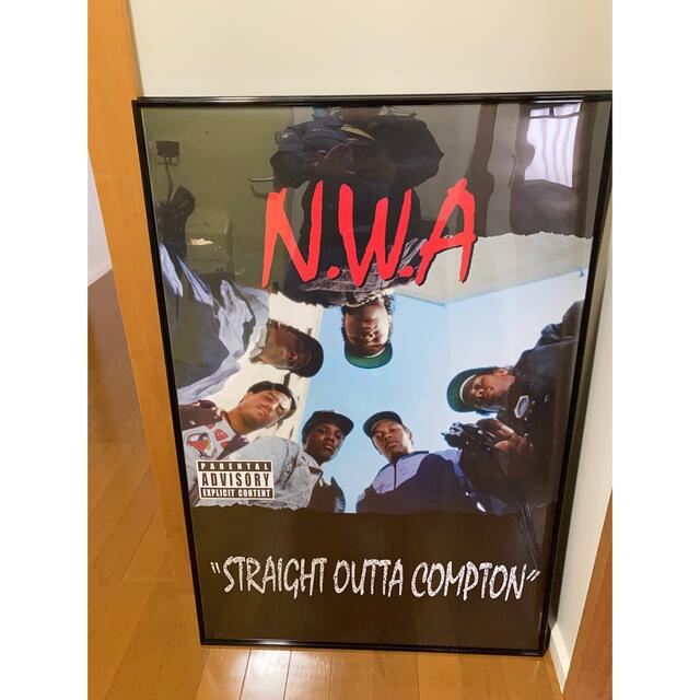 販売買蔵 N.W.A!BIGポスター!フレーム付き!61×91!希少!ジョーダン